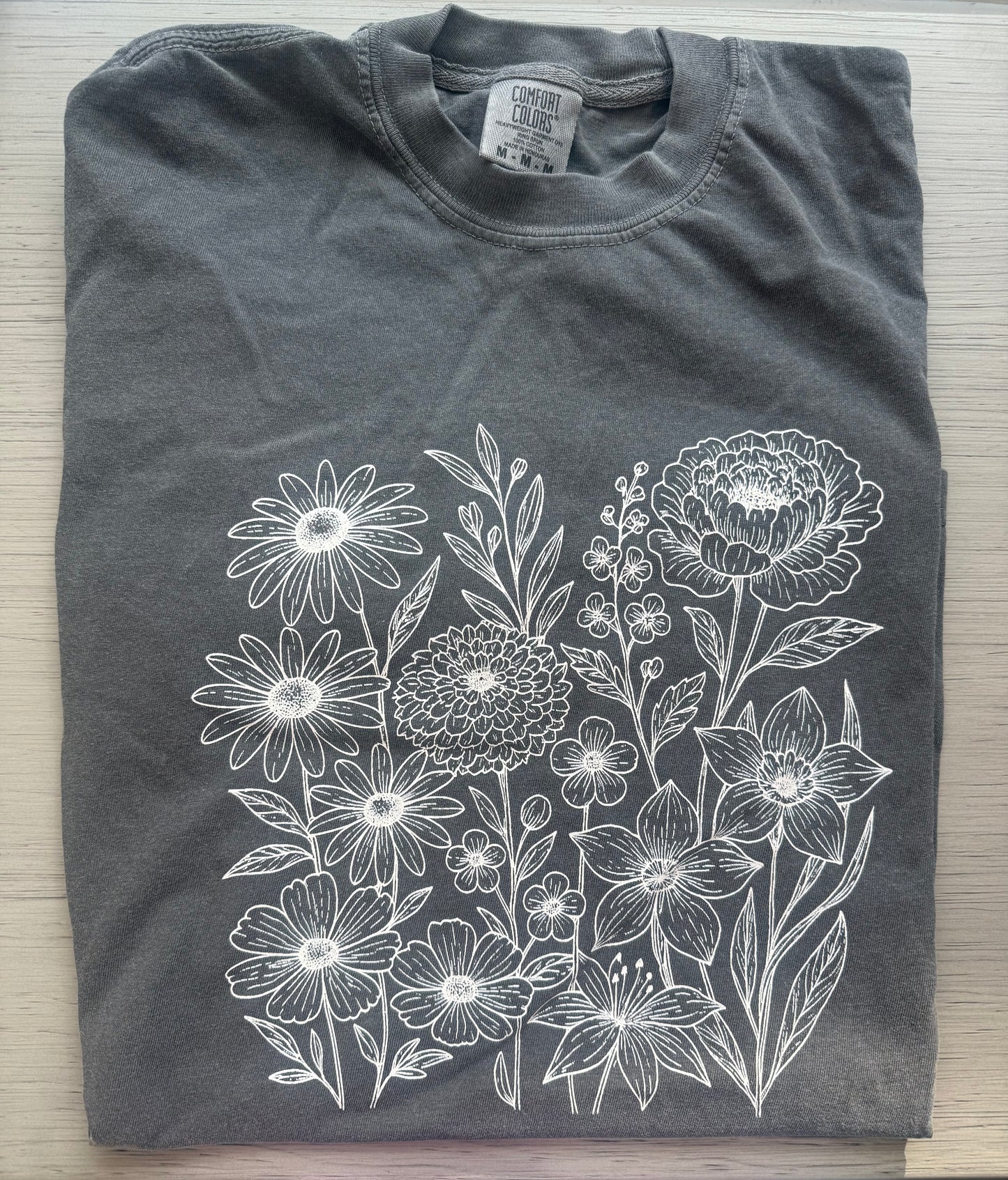 Floral Graphic Tee - Pepper