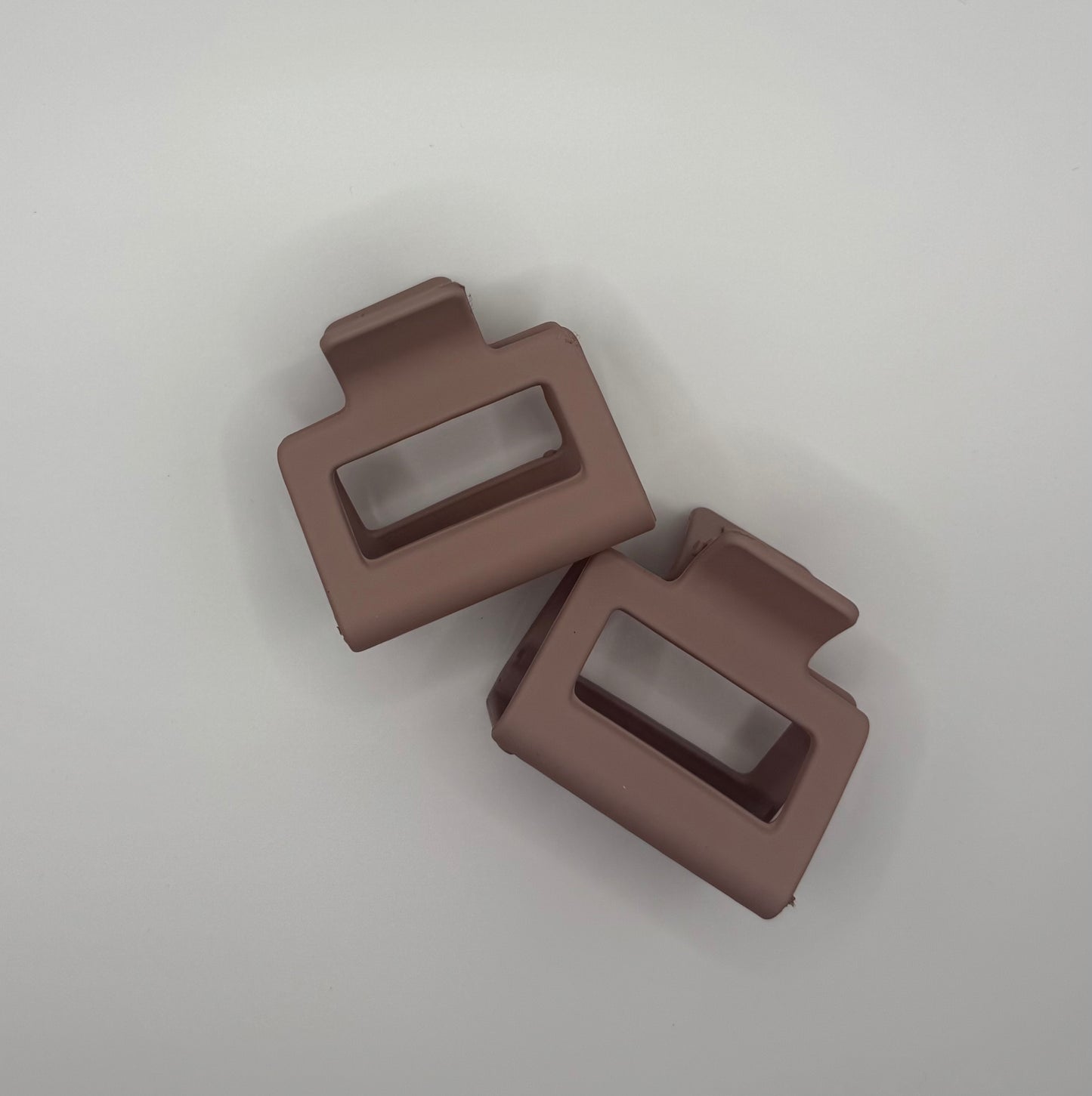 Small Matte Cut Out Rectangle Claw Clip