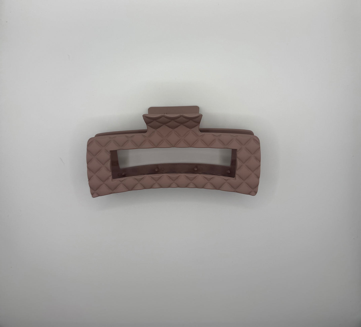Embossed Matte Jumbo Cut Out Rectangle Hair Claw Clip