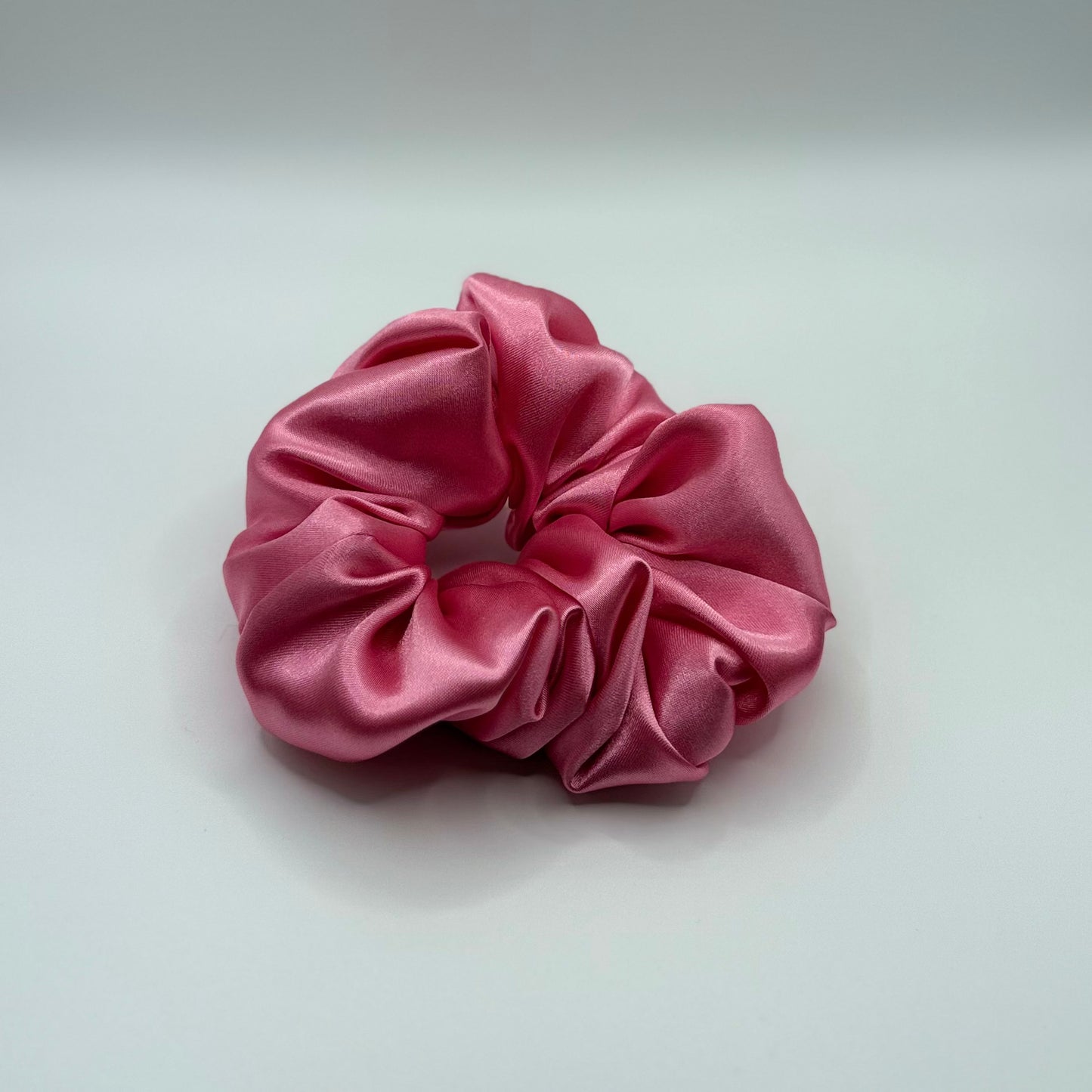 Light Pink Satin Scrunchie