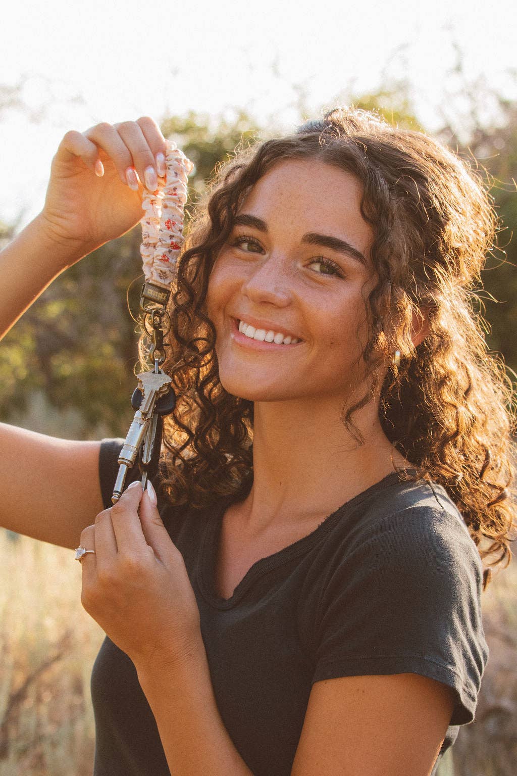 Fall Floral Keychain