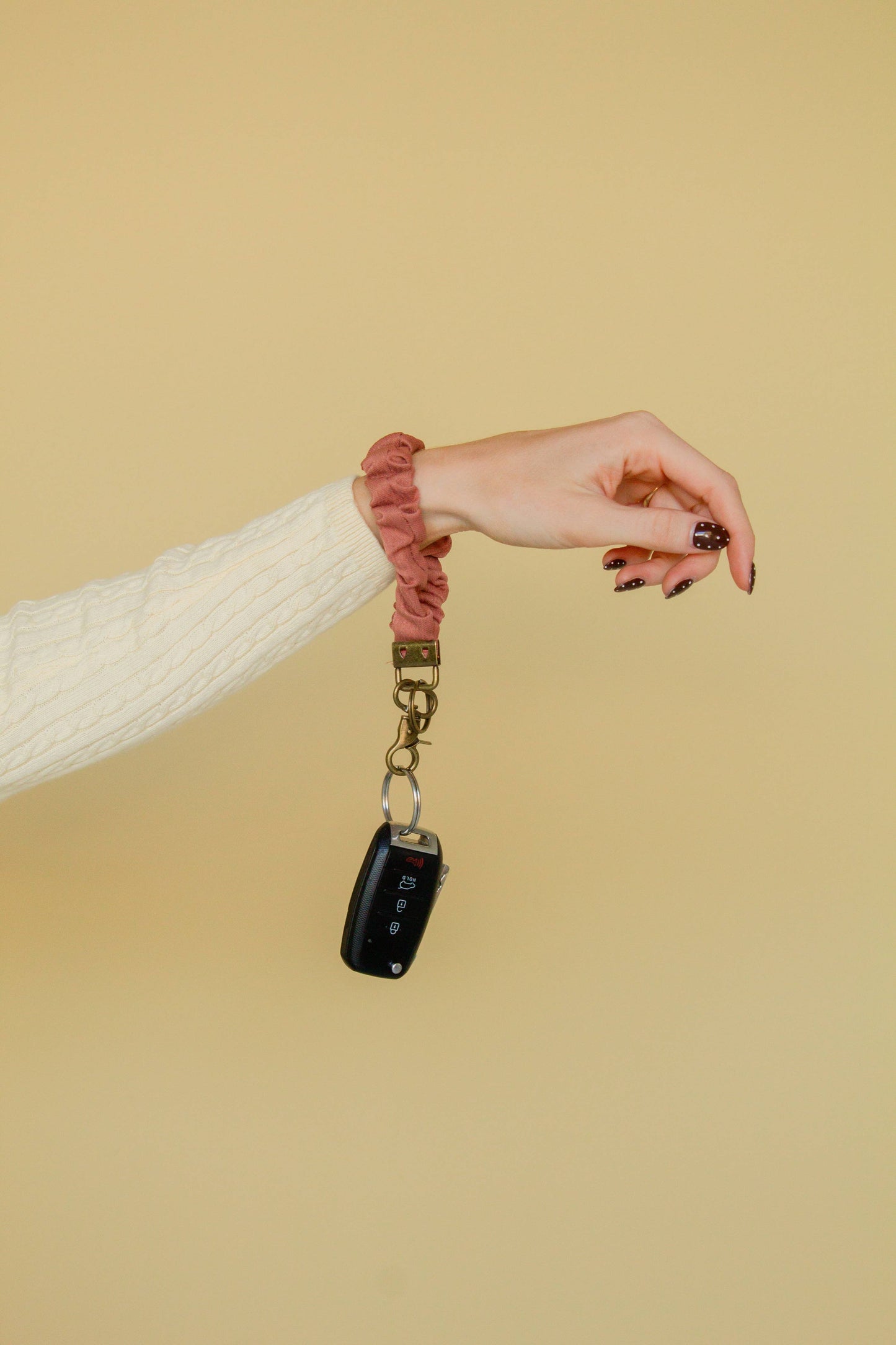 Dusty Rose Keychain