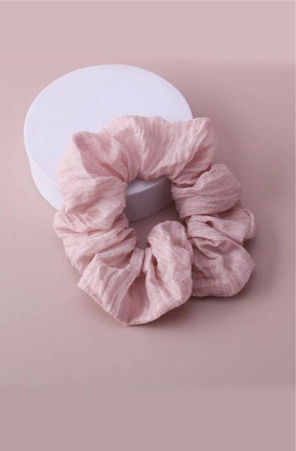 Wrinkled Cotton Scrunchies