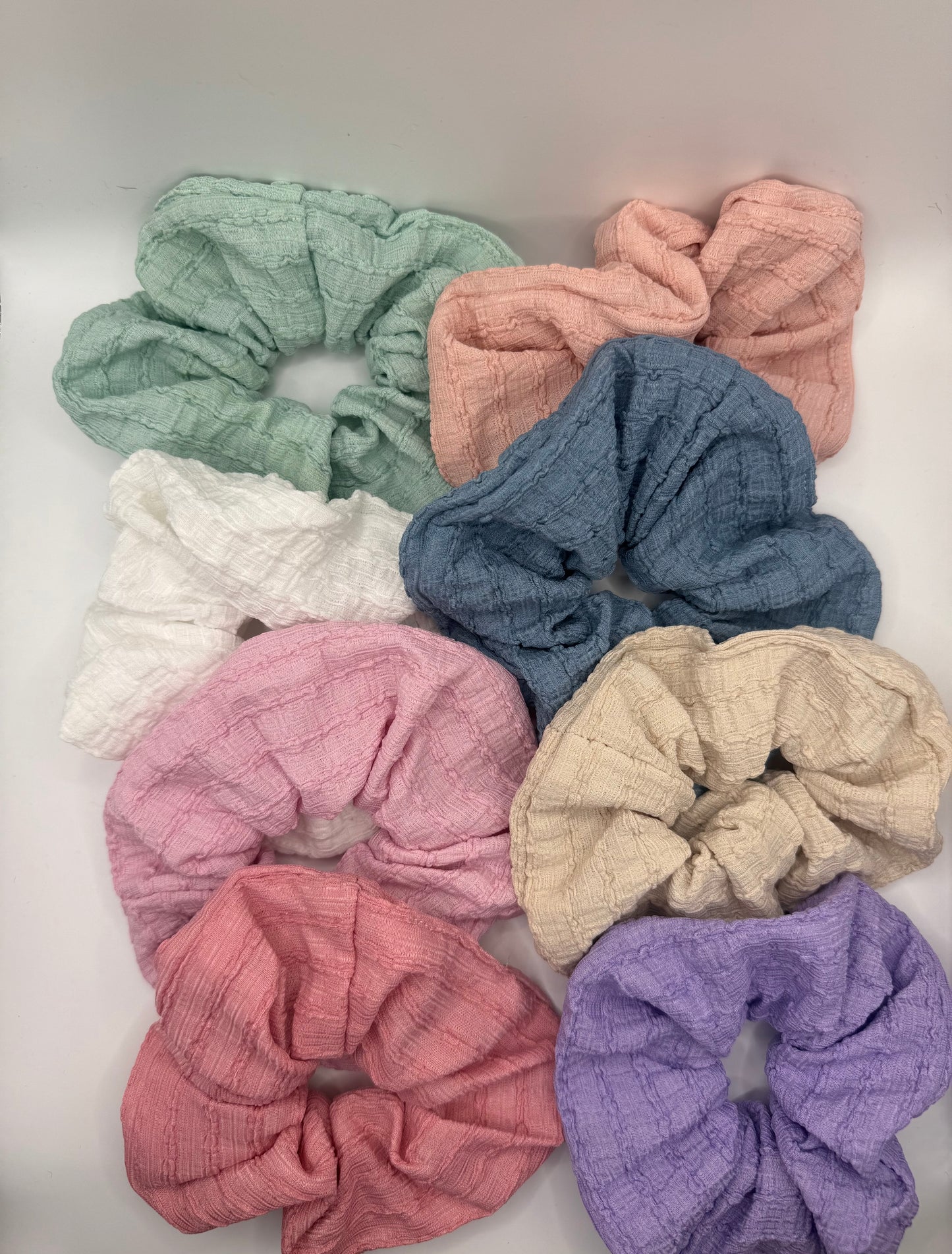 Textured Scrunchies