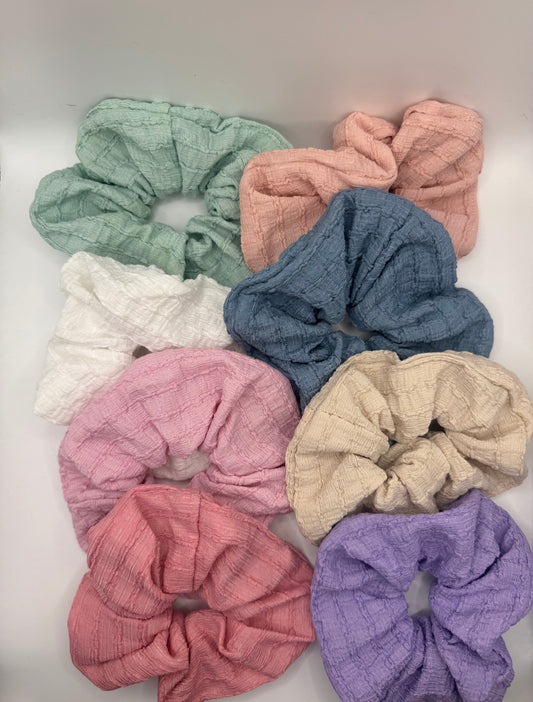 Textured Scrunchies
