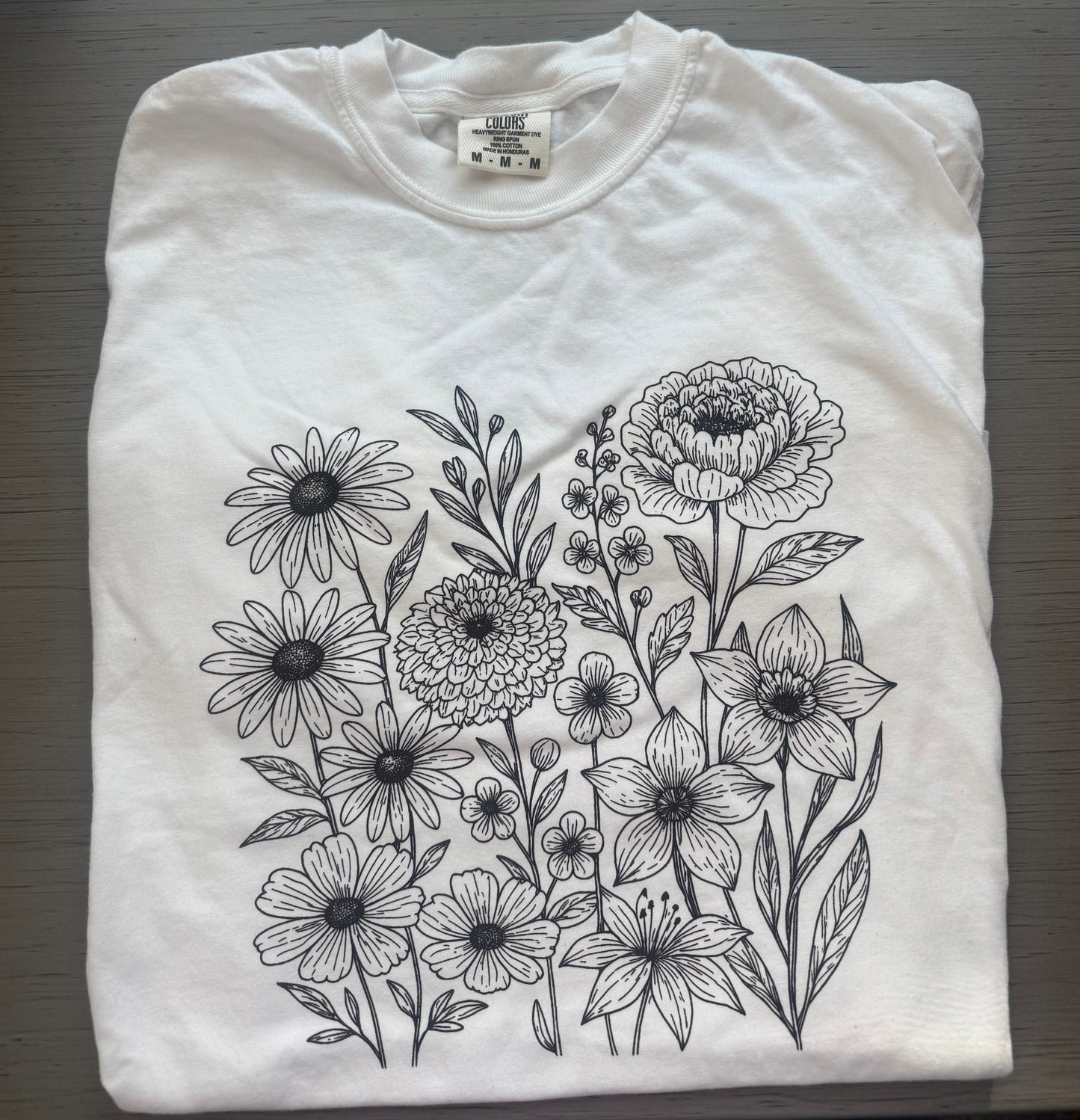 Floral Graphic Tee - White