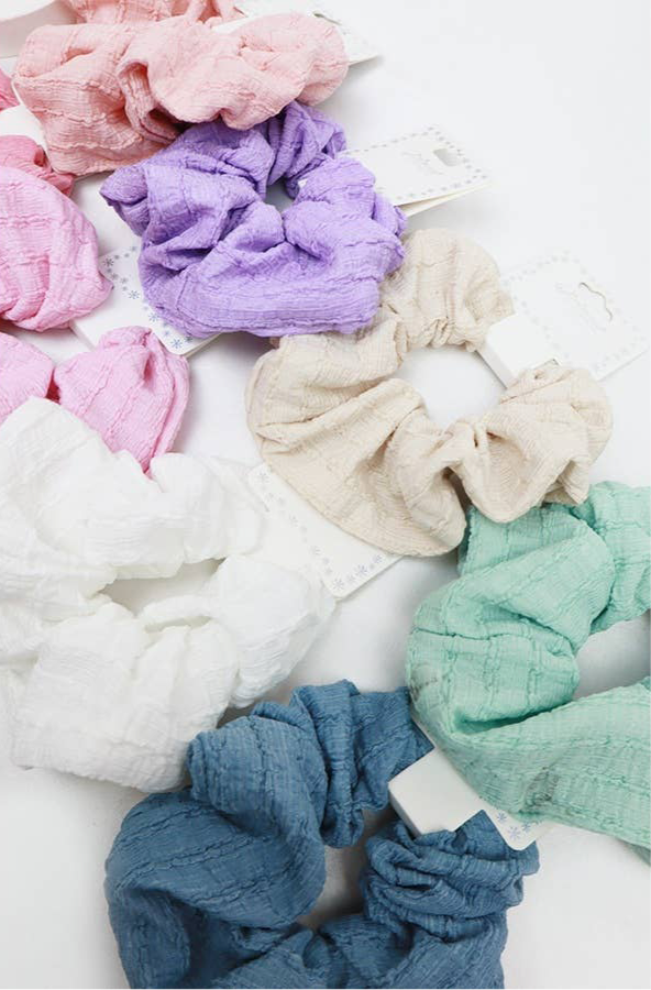 Textured Scrunchies