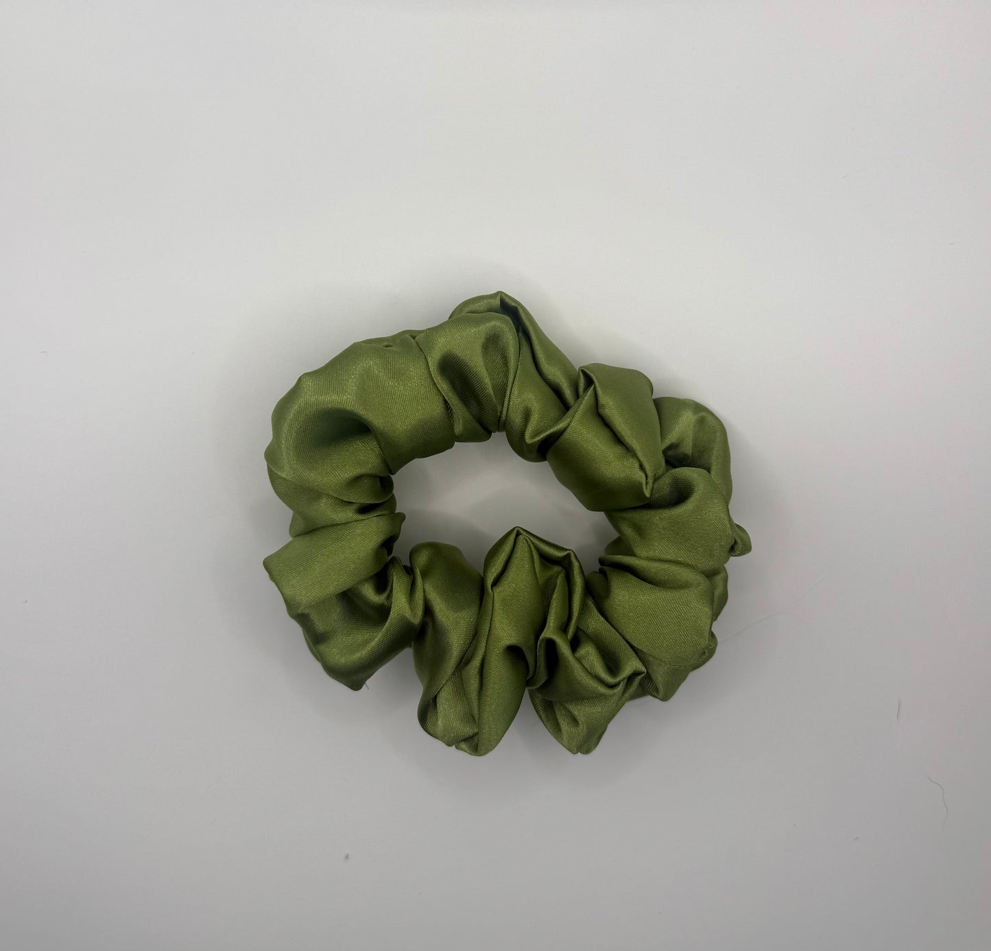 Peridot Satin Scrunchie