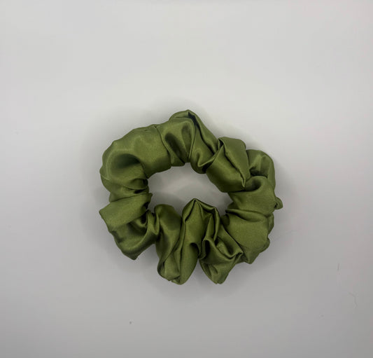 Peridot Satin Scrunchie