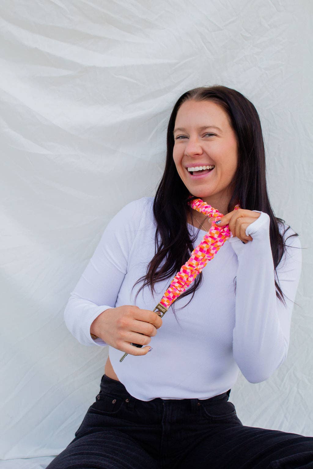 Andi x Katie Lynn Bright Checkered Lanyard