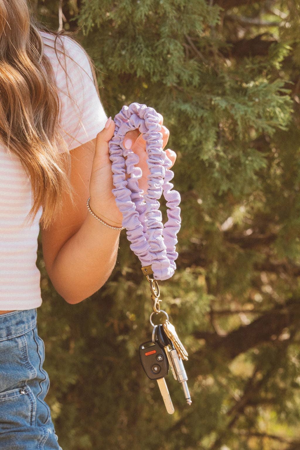 Chunky Purple Lanyard: Light Purple