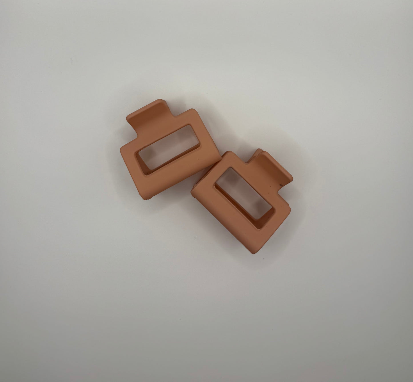 Small Matte Cut Out Rectangle Claw Clip