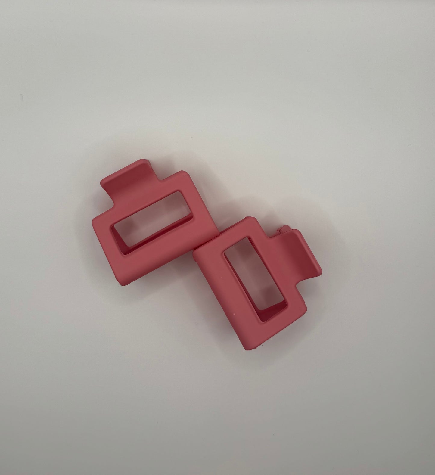 Small Matte Cut Out Rectangle Claw Clip