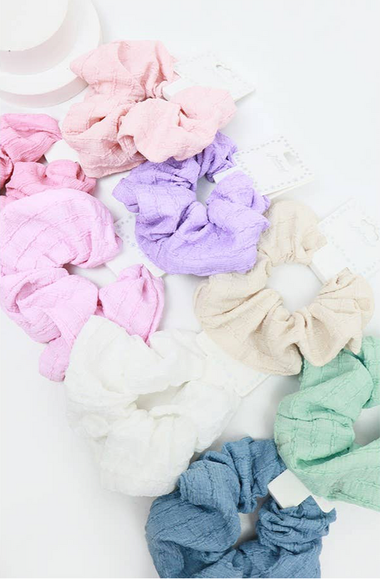 Textured Scrunchies