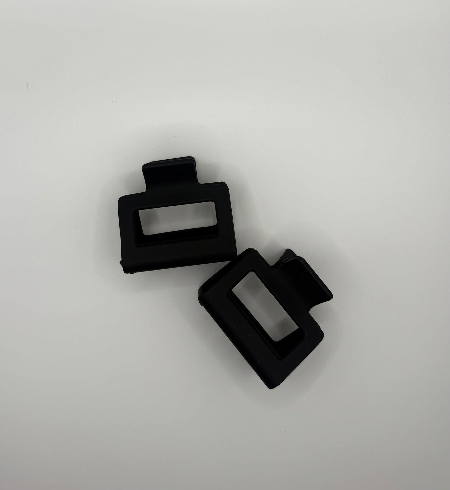 Small Matte Cut Out Rectangle Claw Clip
