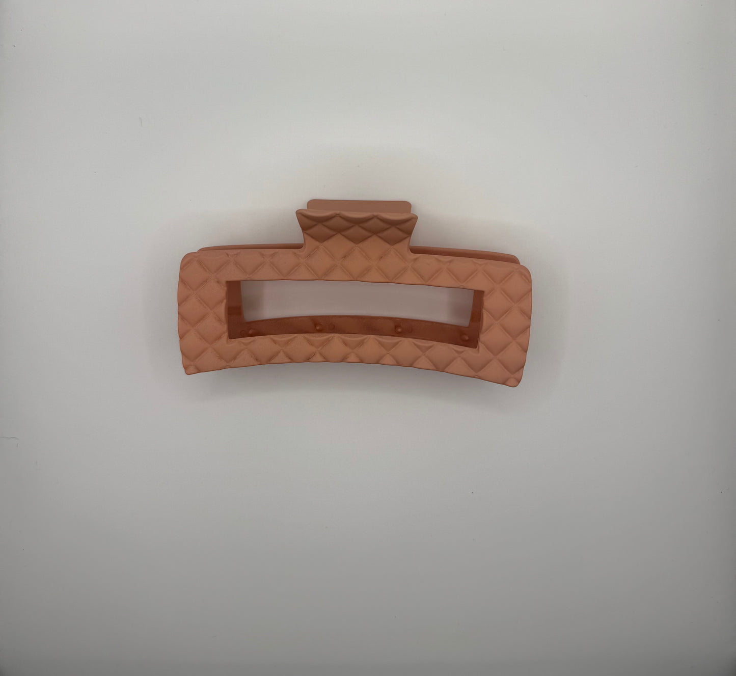 Embossed Matte Jumbo Cut Out Rectangle Hair Claw Clip