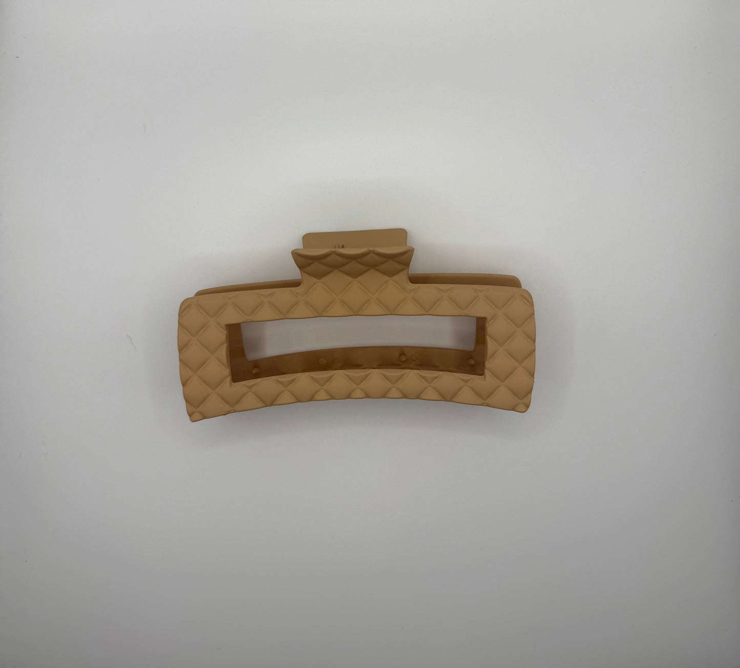 Embossed Matte Jumbo Cut Out Rectangle Hair Claw Clip