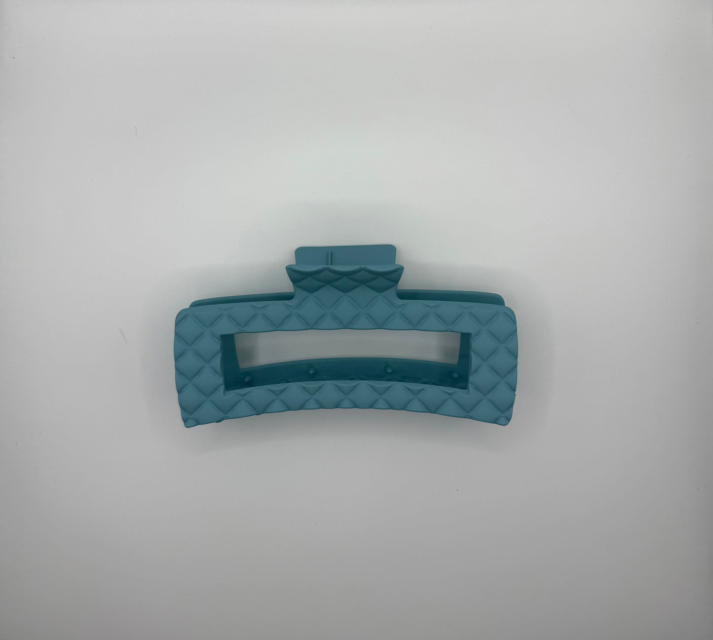 Embossed Matte Jumbo Cut Out Rectangle Hair Claw Clip
