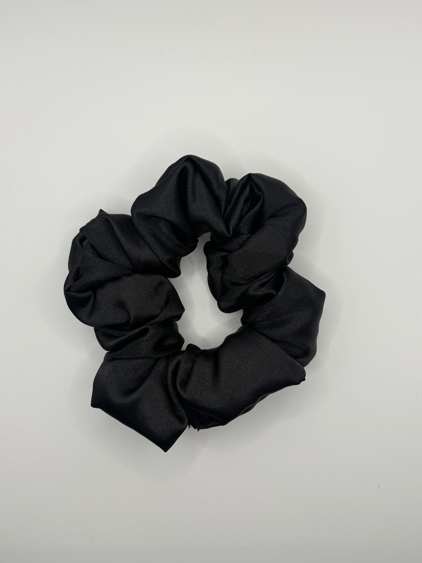 Black Satin Scrunchie