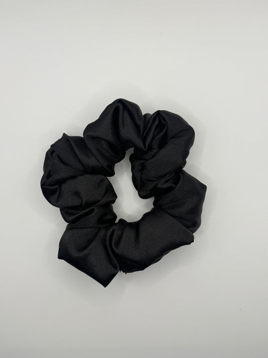 Black Satin Scrunchie