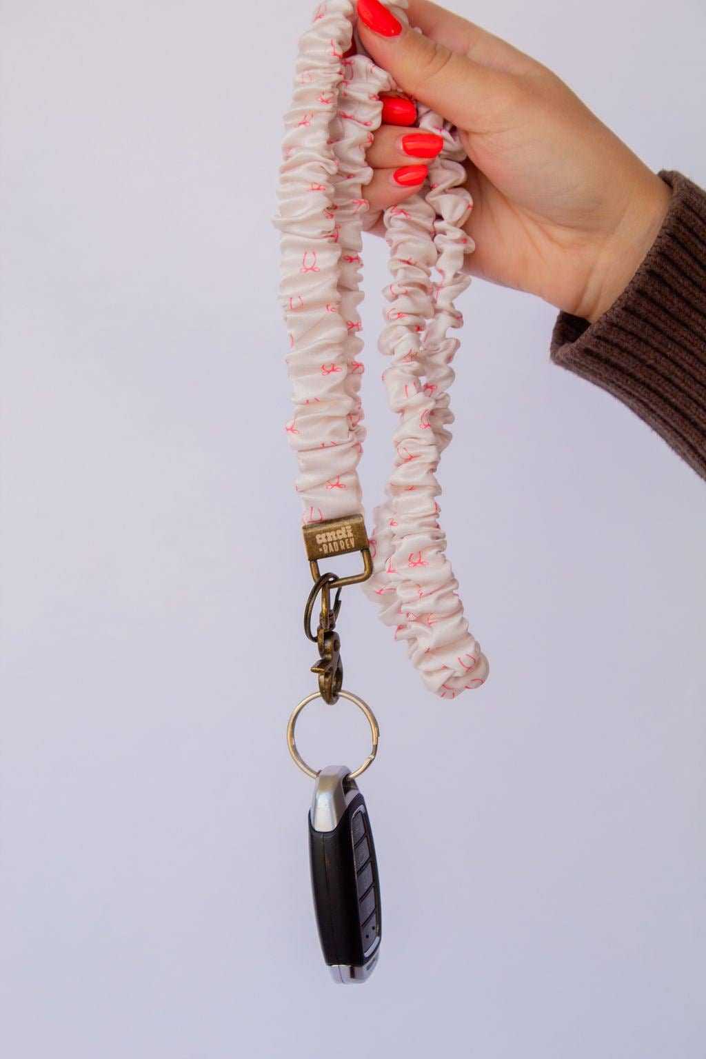 Andi x Rad Rev Pink Bows Lanyard