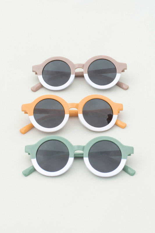 Toddler 2 Tone Round Sunglasses