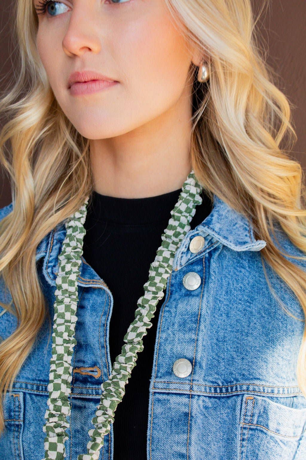 Lindsey Checked Lanyard