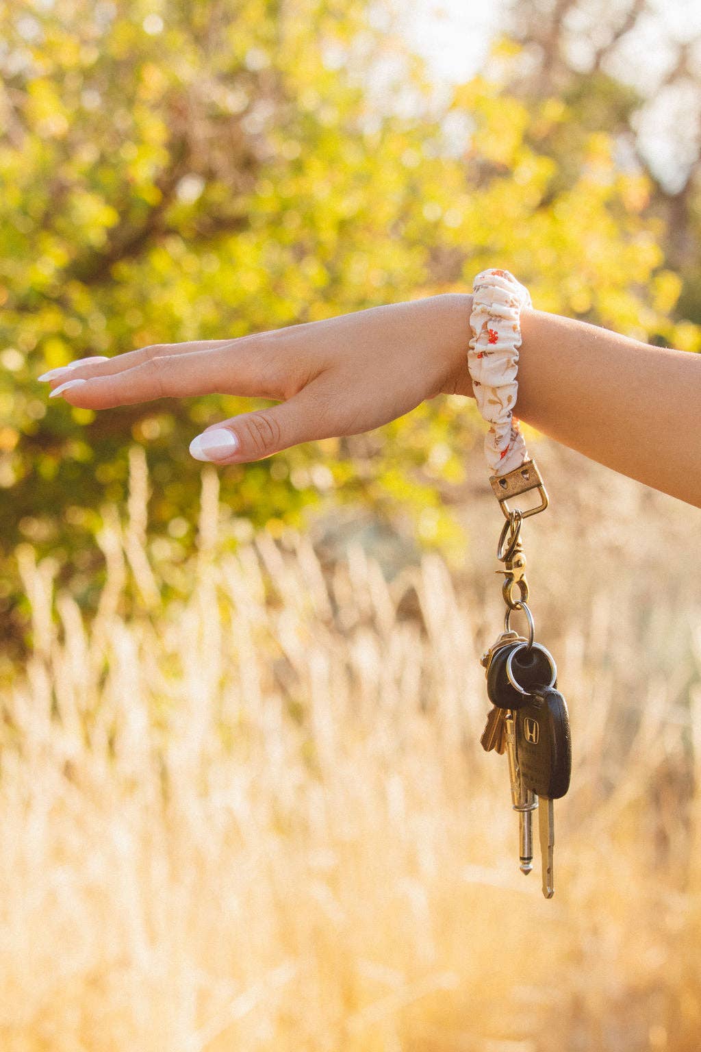 Fall Floral Keychain