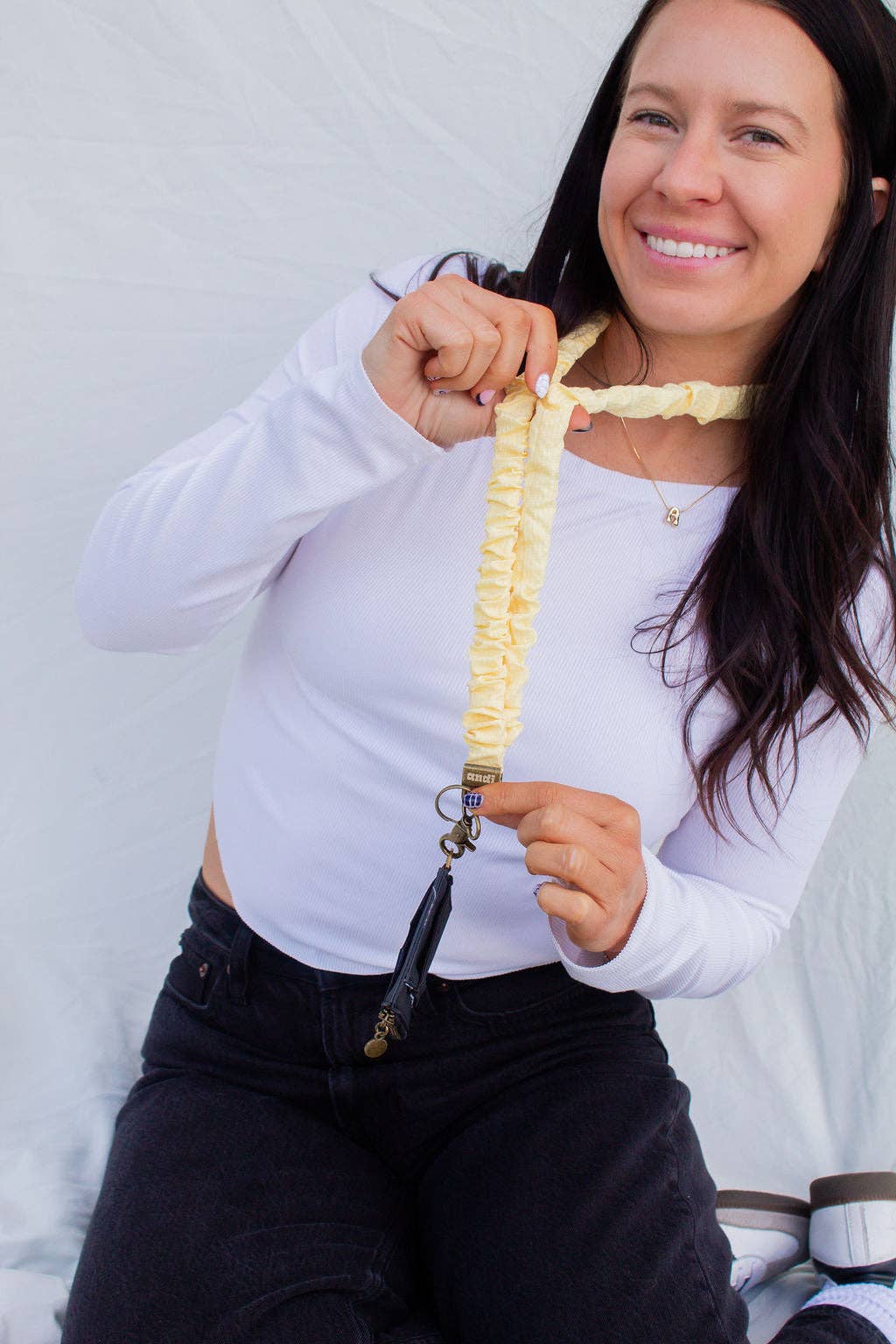 Andi x Katie Lynn Butter Yellow Lanyard