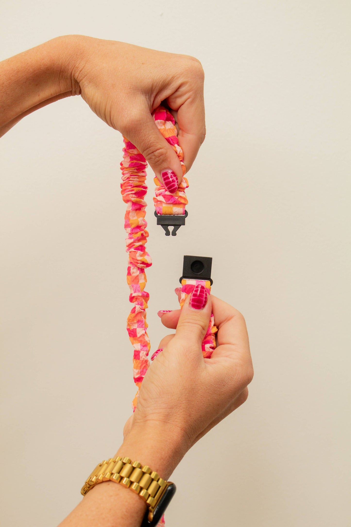 Breakaway Scrunchie Lanyard: Oat Milk